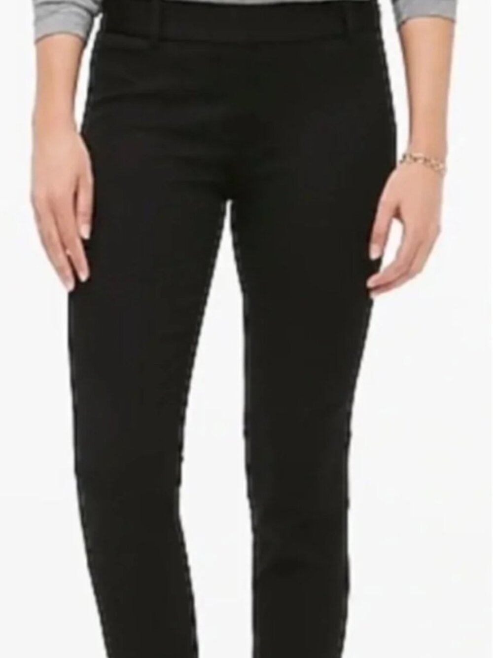 J Crew Factory Winnie Pant in Black Stretch Cotton